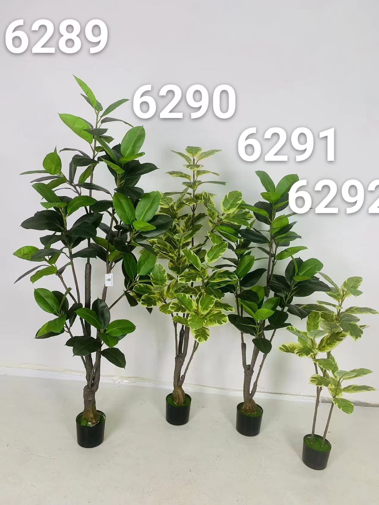 Artificial plants, rubber-leaf green plants, indoor decoration artificial green plants Item Picture
