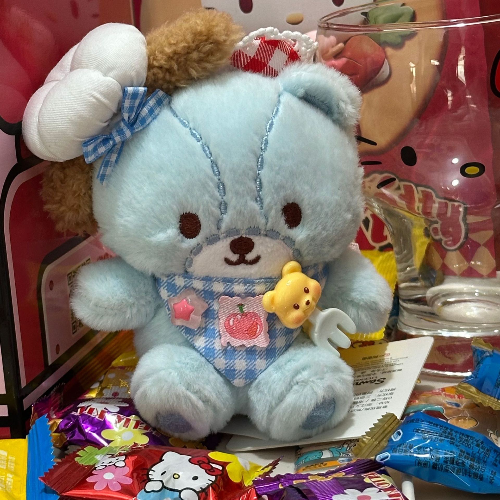 日系新款厨师甜心香香象可爱包包挂件礼物玩偶毛绒挂件钥匙扣细节图