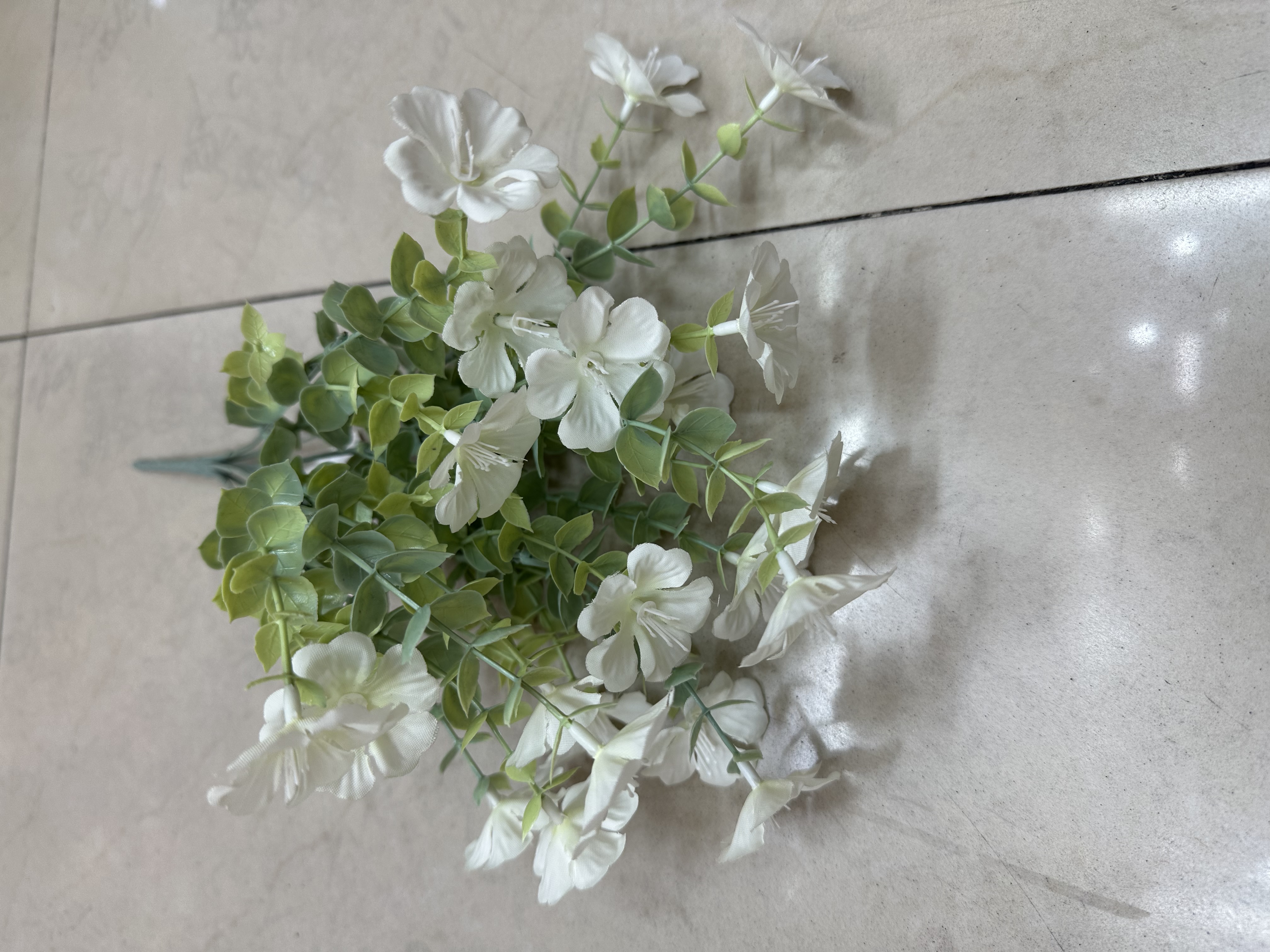 Phalaenopsis artificial flowers, sweet potato leaf dried flower arrangement, gladiolus artificial flower decoration, indoor living room table flower art, artificial flower dried flower arrangement details Picture