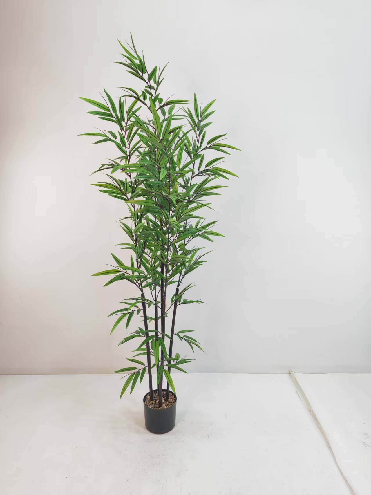 1m-2m仿真园艺植物装饰室内多叶加密竹子树 紫竹 金丝竹 真竹杆artificial bamboo tree