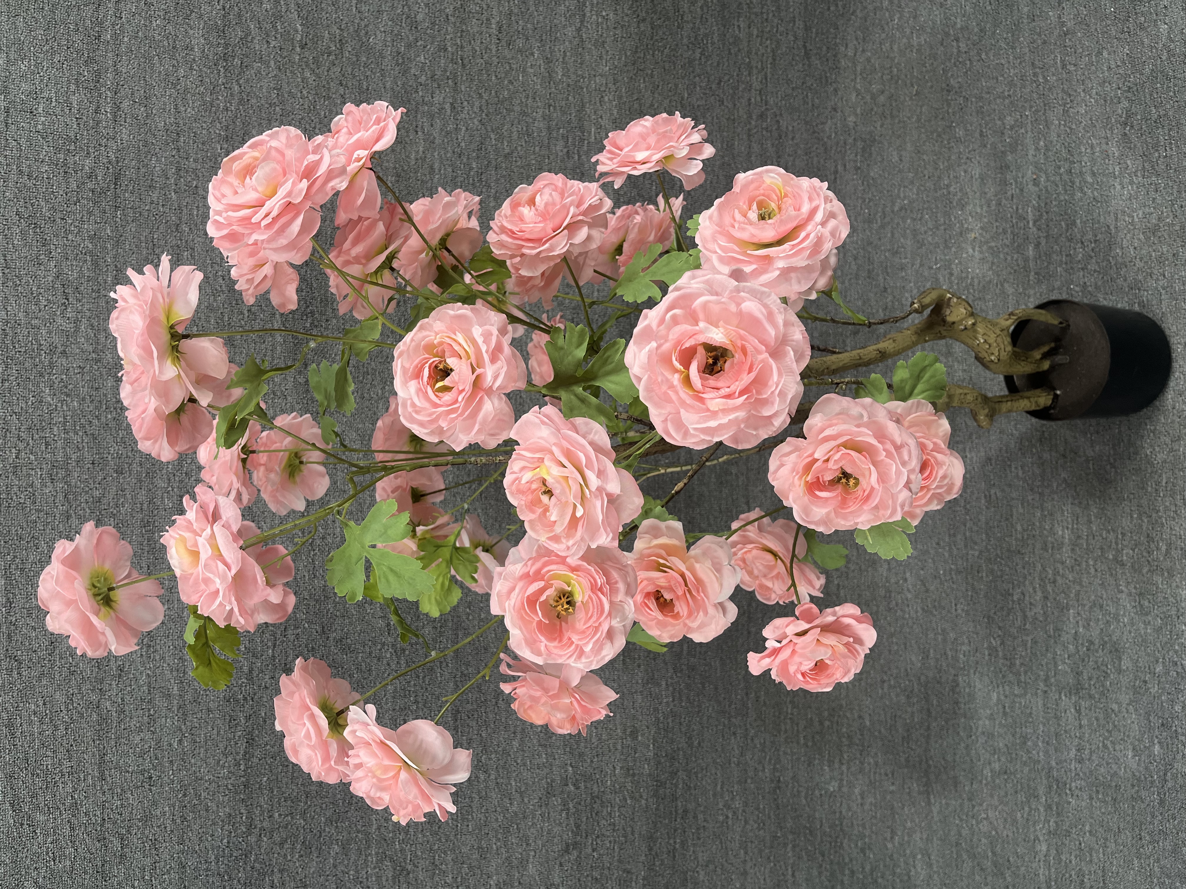 1.2m仿真塑料牡丹花海葵花 白色 粉色 玫红 用于布景装饰室内室外 Artificial Plants and flowers