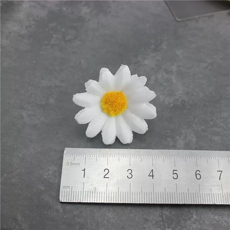 DIY手工向日葵小雏菊仿真花绢花布花菊花太阳花假花花头花朵
