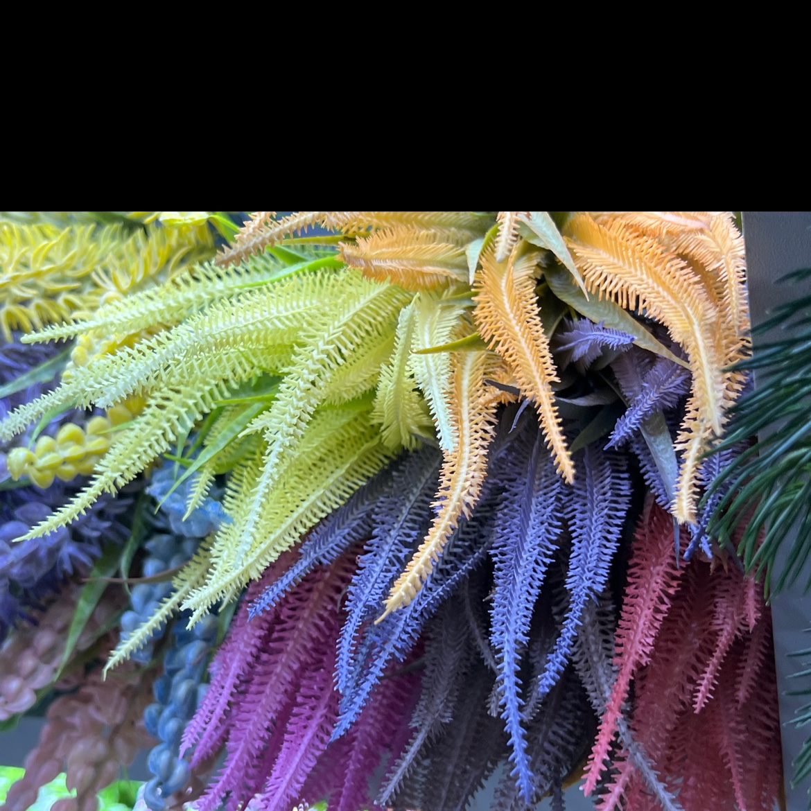 泡沫花，仿真修饰花，放客厅很好看，而且很便宜，五叉仿真花花条1米仿真花花条1米洋兰花花条1米蒙古包装饰品仿真藤条仿真藤条详情图4