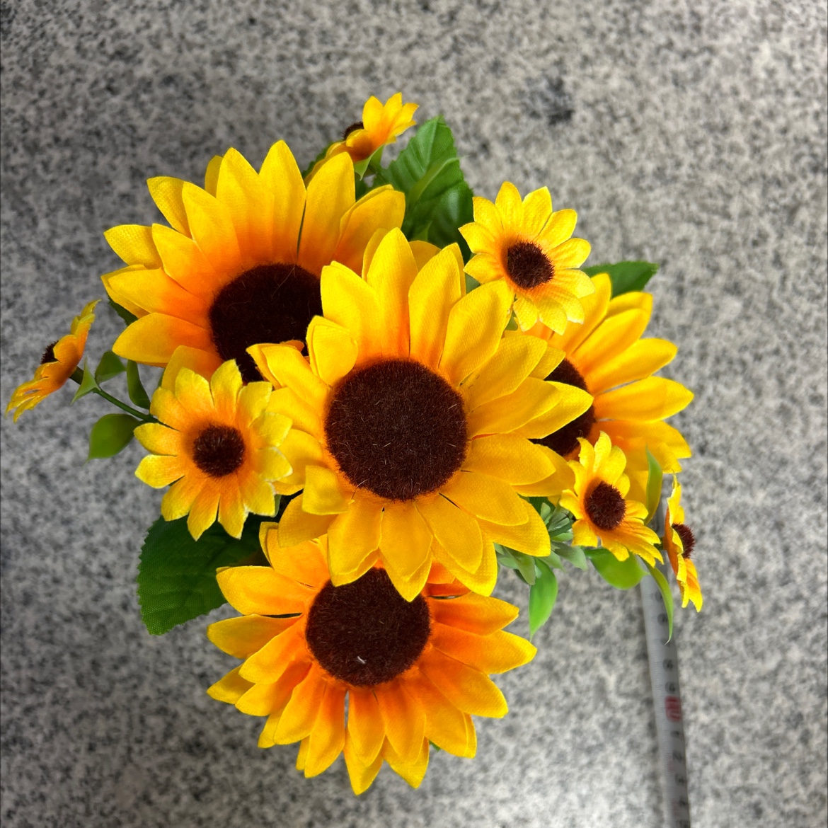 Artificial bonsai, sunflower, office small potted plants, office home, living room small bonsai, artificial flowers Specification image