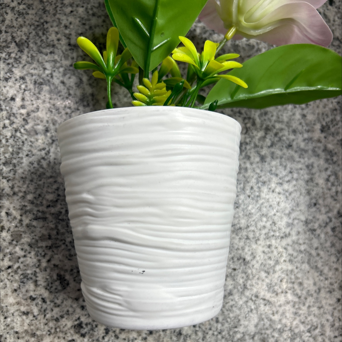 仿真胶片郁金香盆栽仿真花盆栽客厅家用办公室小盆景仿真花产品图