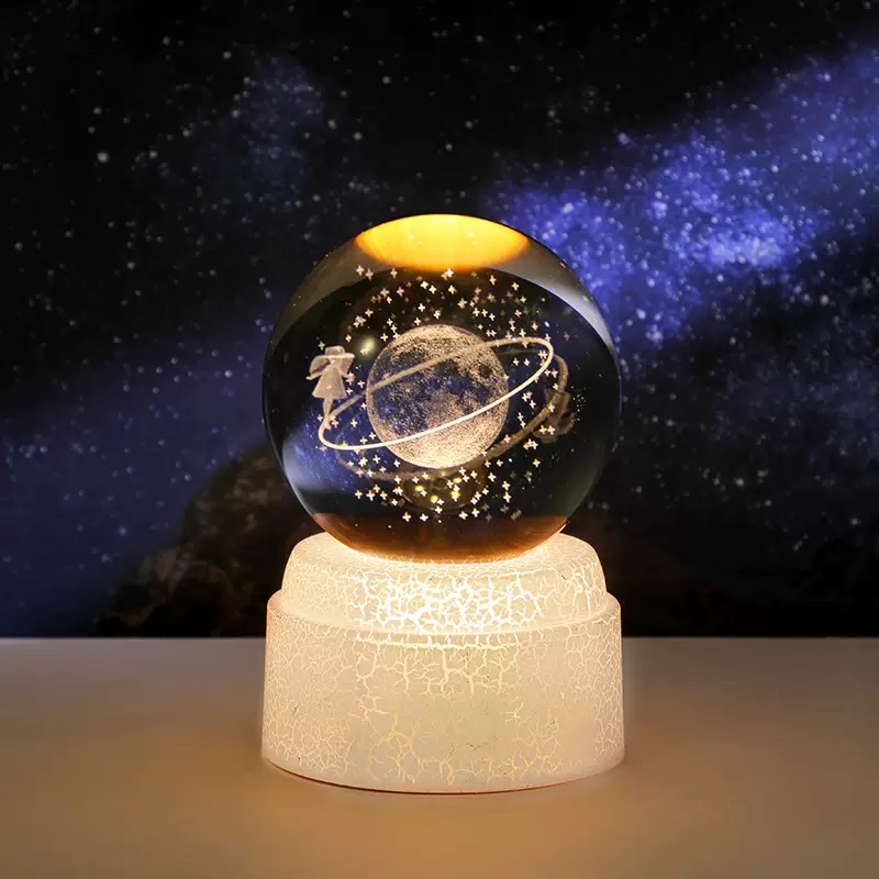 Rotating crystal ball night light Specification image