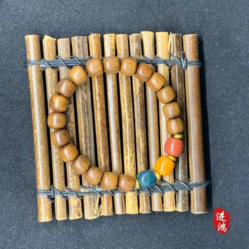 Chinese-style black rosewood multi-bead bracelet, new Chinese-style sandalwood old-style bead plain ring cultural play Buddhist bead bracelet woven Application Scenario