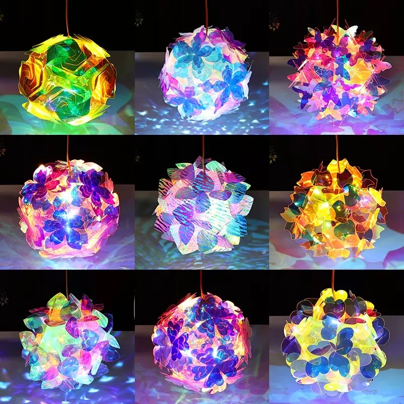 Laser colorful lanterns, luminous finished products, hand-held lanterns, scenic area stalls, toys and gifts wholesale details Picture