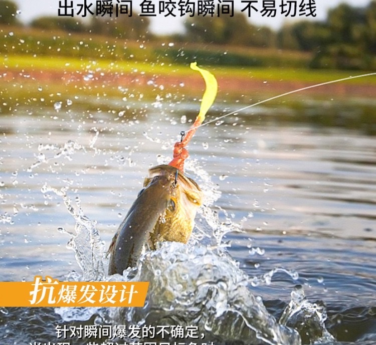 王者之战100M伪装变色斑点线尼龙线台钓海钓路亚线耐高强度详情5