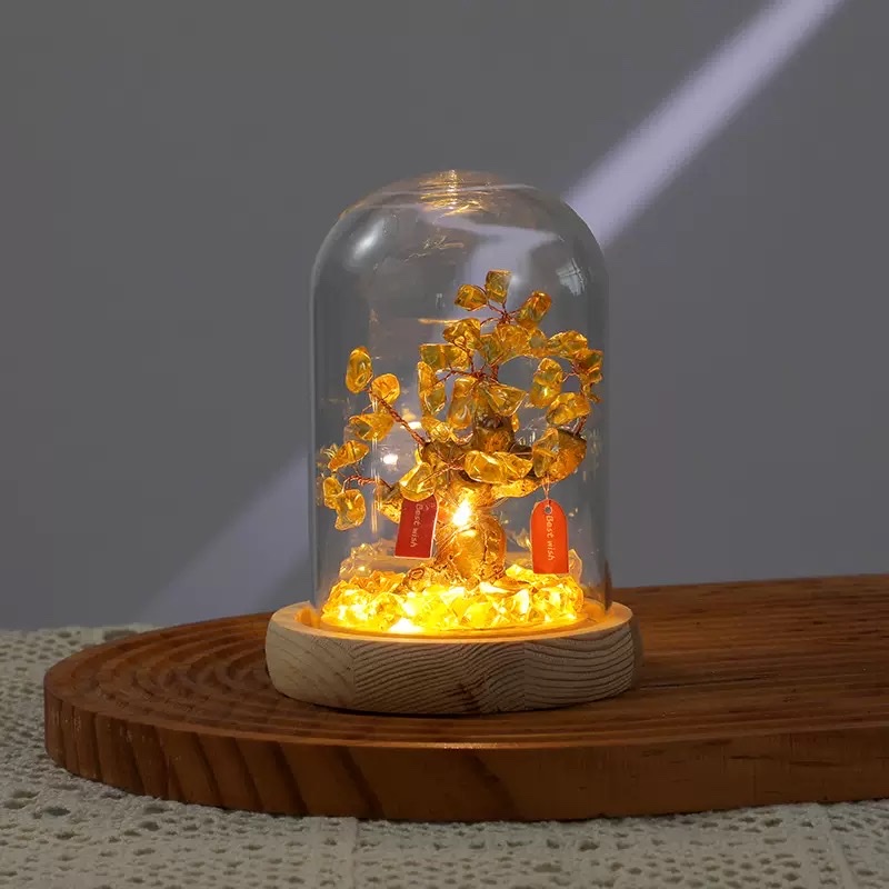 Yellow crystal money tree night light Application Scenario
