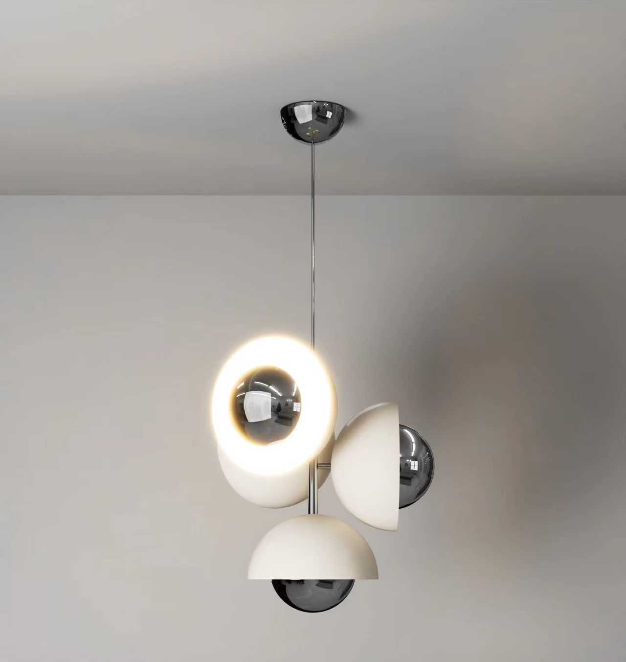 Chandelier, ironwork, electroplated, designer's lamp, chandelier, lighting fixture, ceiling chandelier Specification image
