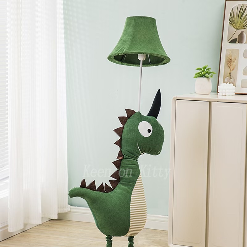Creative dinosaur fabric floor lamp and creative table lamp pic 5