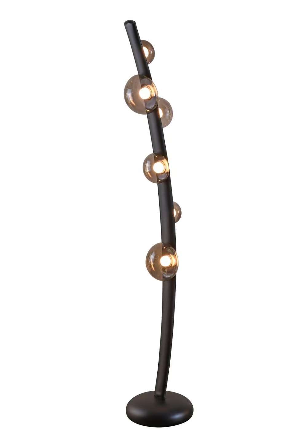 High-end floor lamps and table lamps made of glass and iron