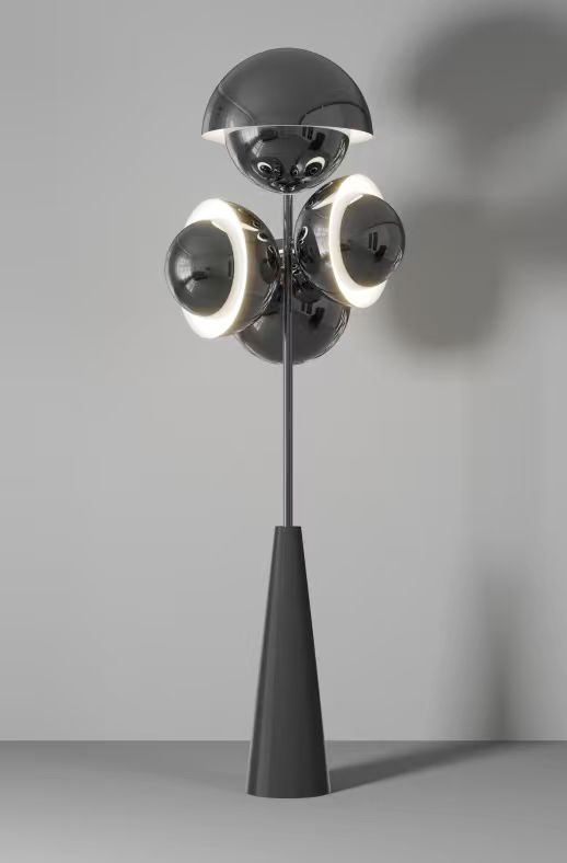Chandelier, ironwork, electroplated, designer's lamp, chandelier, lighting fixture, ceiling chandelier detail image 7