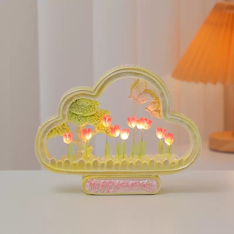 Geometric tulip night light Item Picture