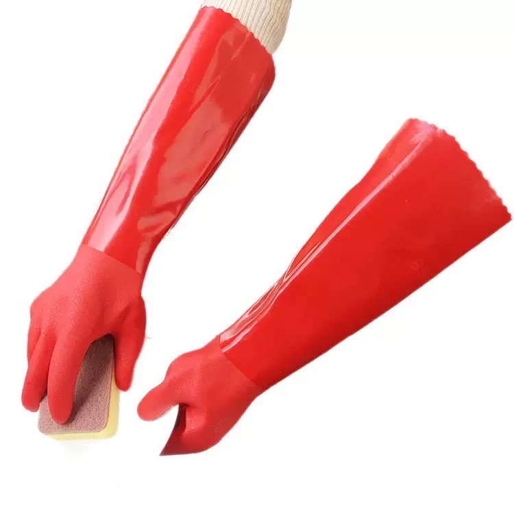 一体绒加厚家用家务清洁手套用品洗碗洗衣服多功能防护放滑手套批发便宜详情图5