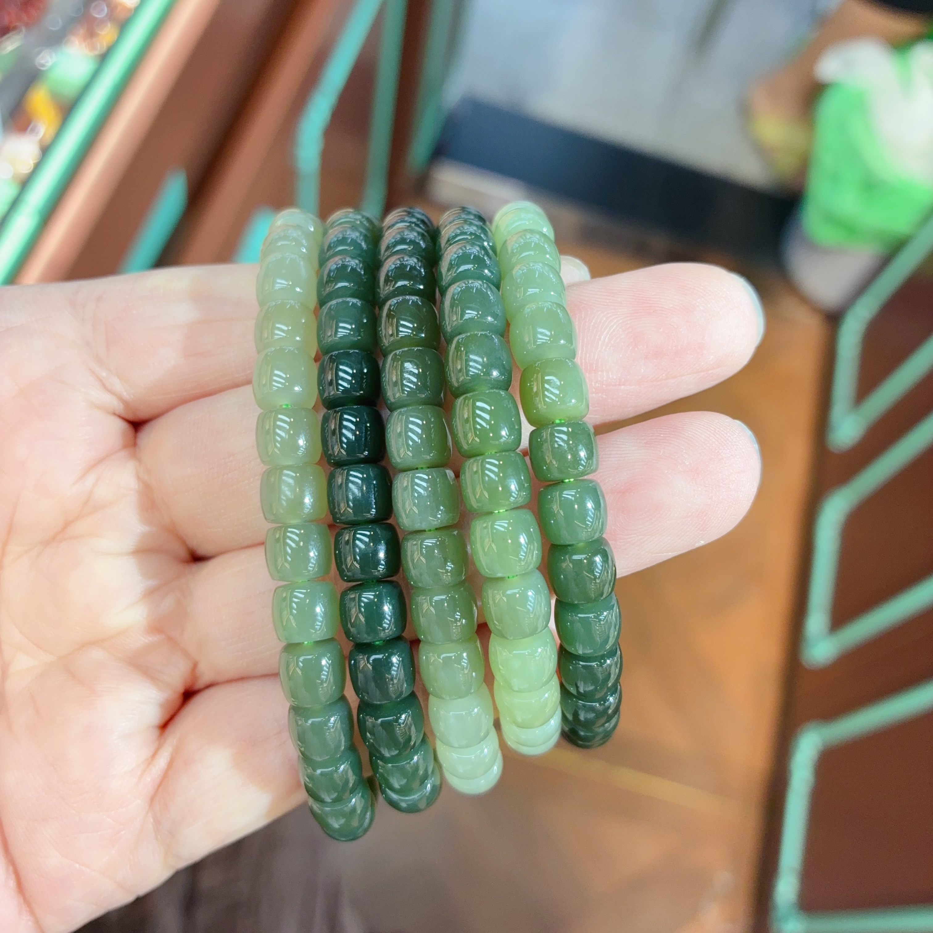 天然渐变和田玉手串，送朋友详情图3
