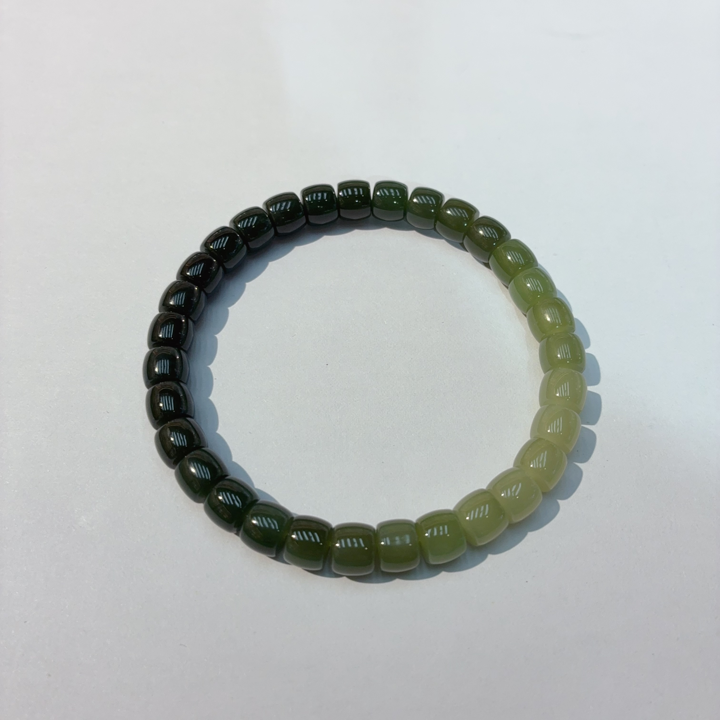 天然渐变和田玉手串，送朋友