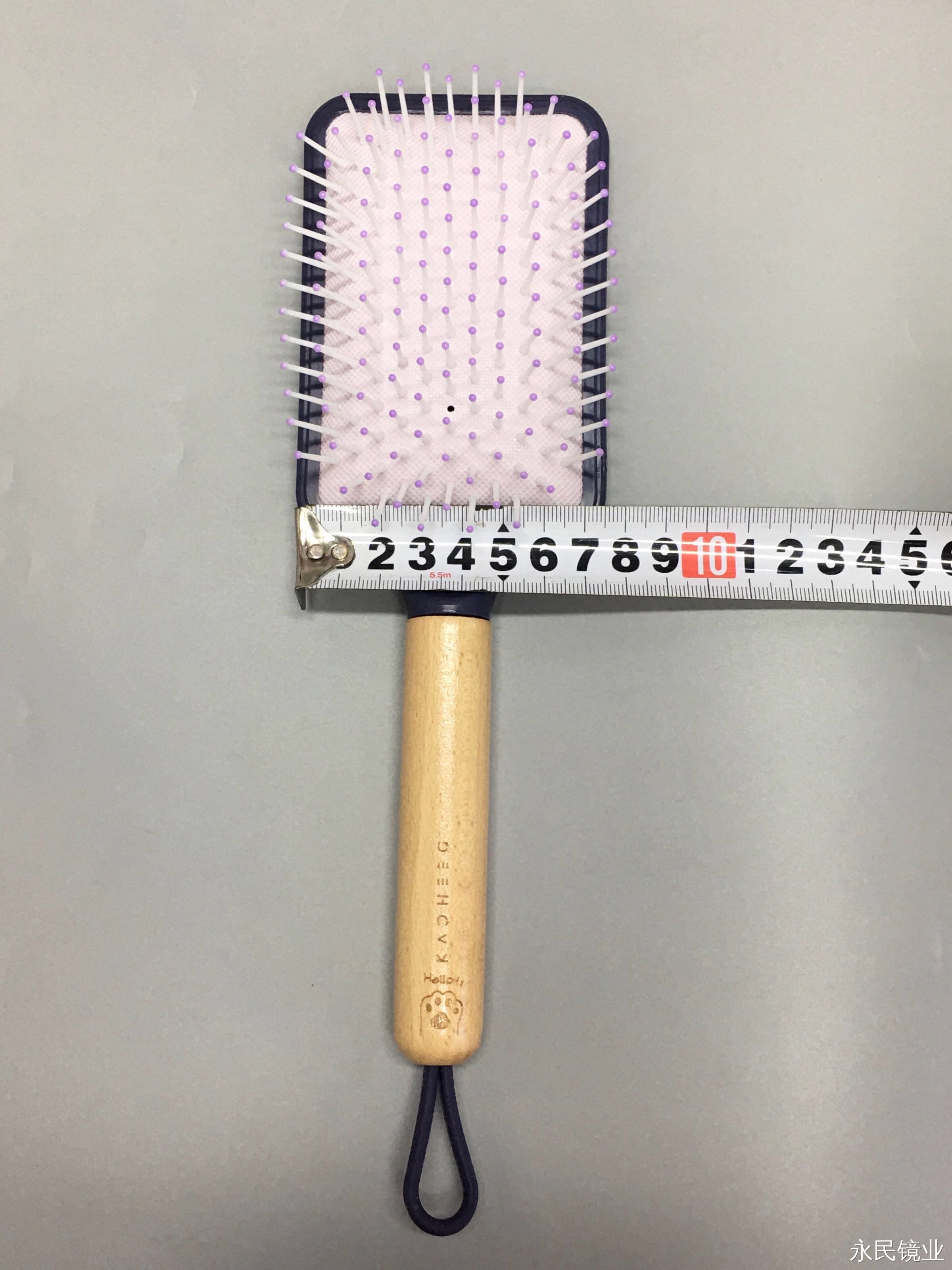 【 Yongmin Mirror Industry 】9581-02 Wooden Handle Hair Comb Factory Direct Sales, export wholesale, exquisite design, simple home use details Picture