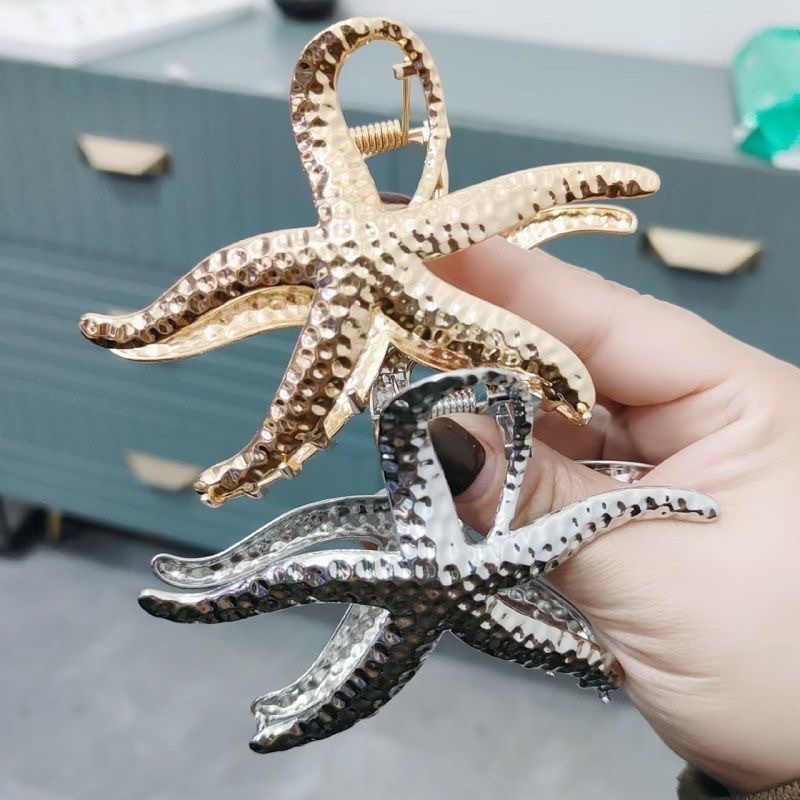 New niche starfish claw clip, female cartoon, back head updo, shark clip, high appearance level, high-end hairpin and hair accessory detail image 10