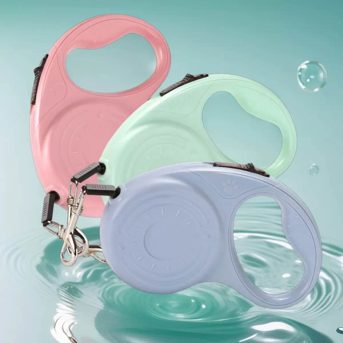 Automatic retractable portable pet leash, specially designed outdoor dog walking leash for puppies details Picture