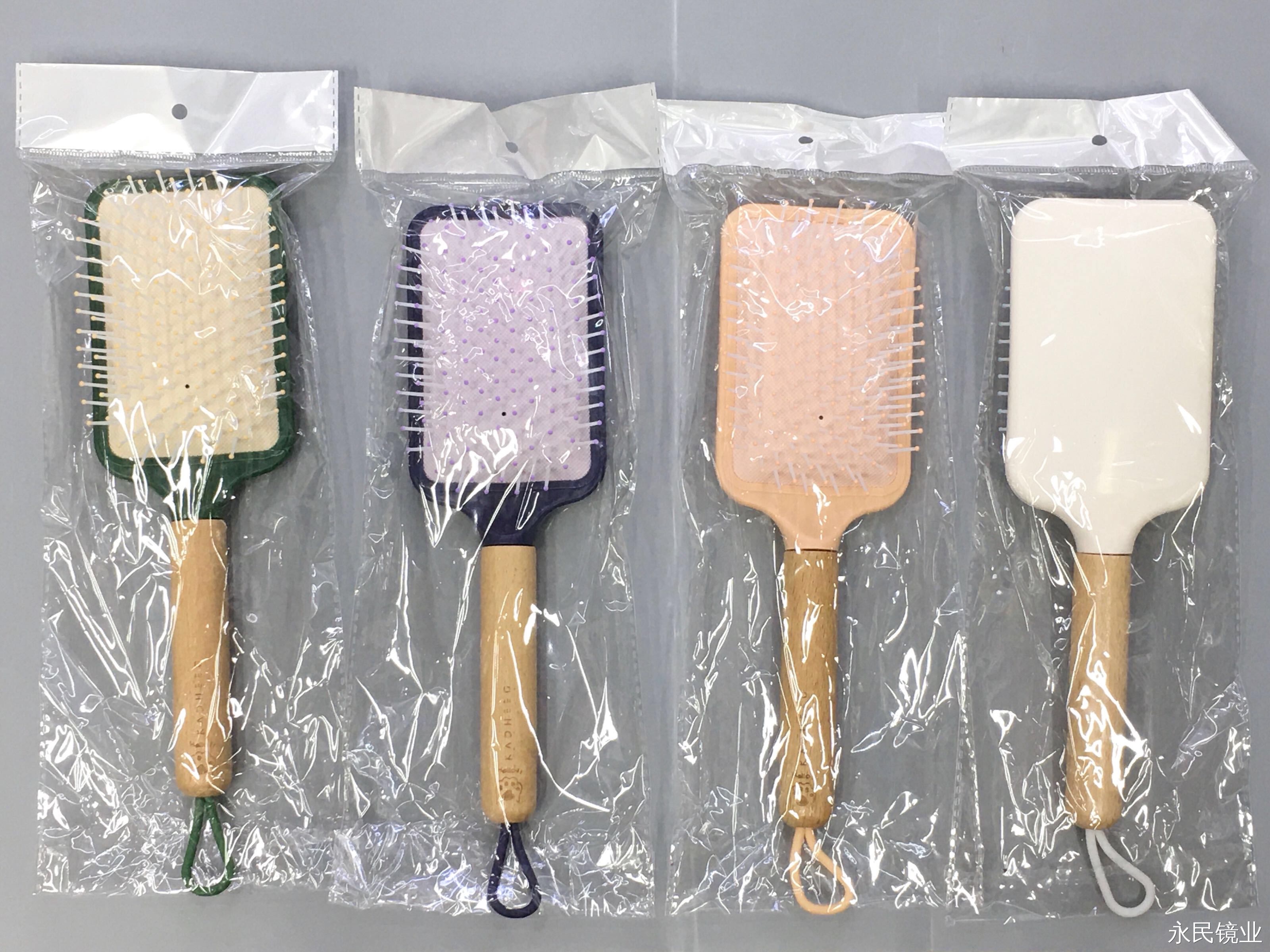 【 Yongmin Mirror Industry 】9581-02 Wooden Handle Hair Comb Factory Direct Sales, export wholesale, exquisite design, simple home use detail image 5