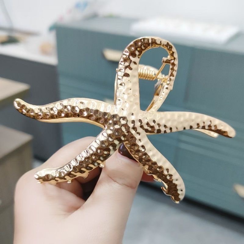 New niche starfish claw clip, female cartoon, back head updo, shark clip, high appearance level, high-end hairpin and hair accessory