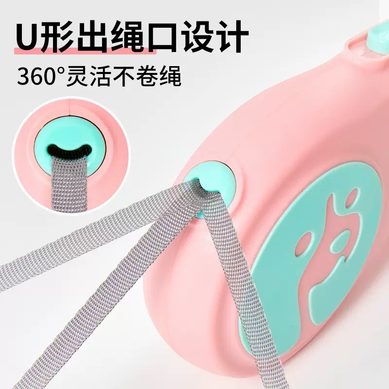 New automatic telescopic dog leash, pet leash, small and medium-sized dog walking leash, portable pet leash details Picture