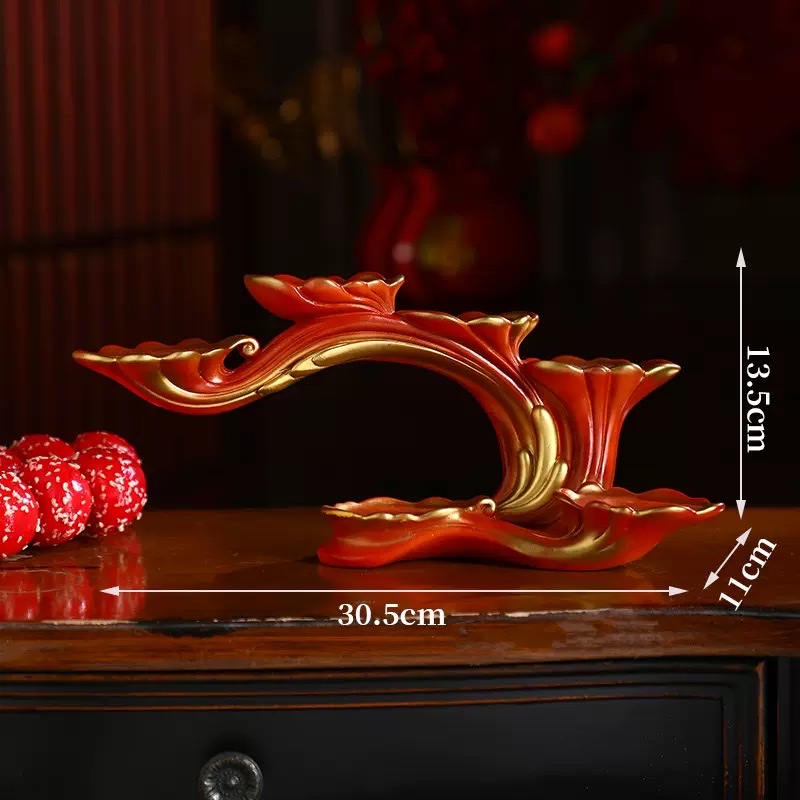 Five Blessings for Wealth and Good Fortune: The God of Wealth, living room, entrance hall, home decorations, table ornaments, handicrafts, and home furnishings Application Scenario
