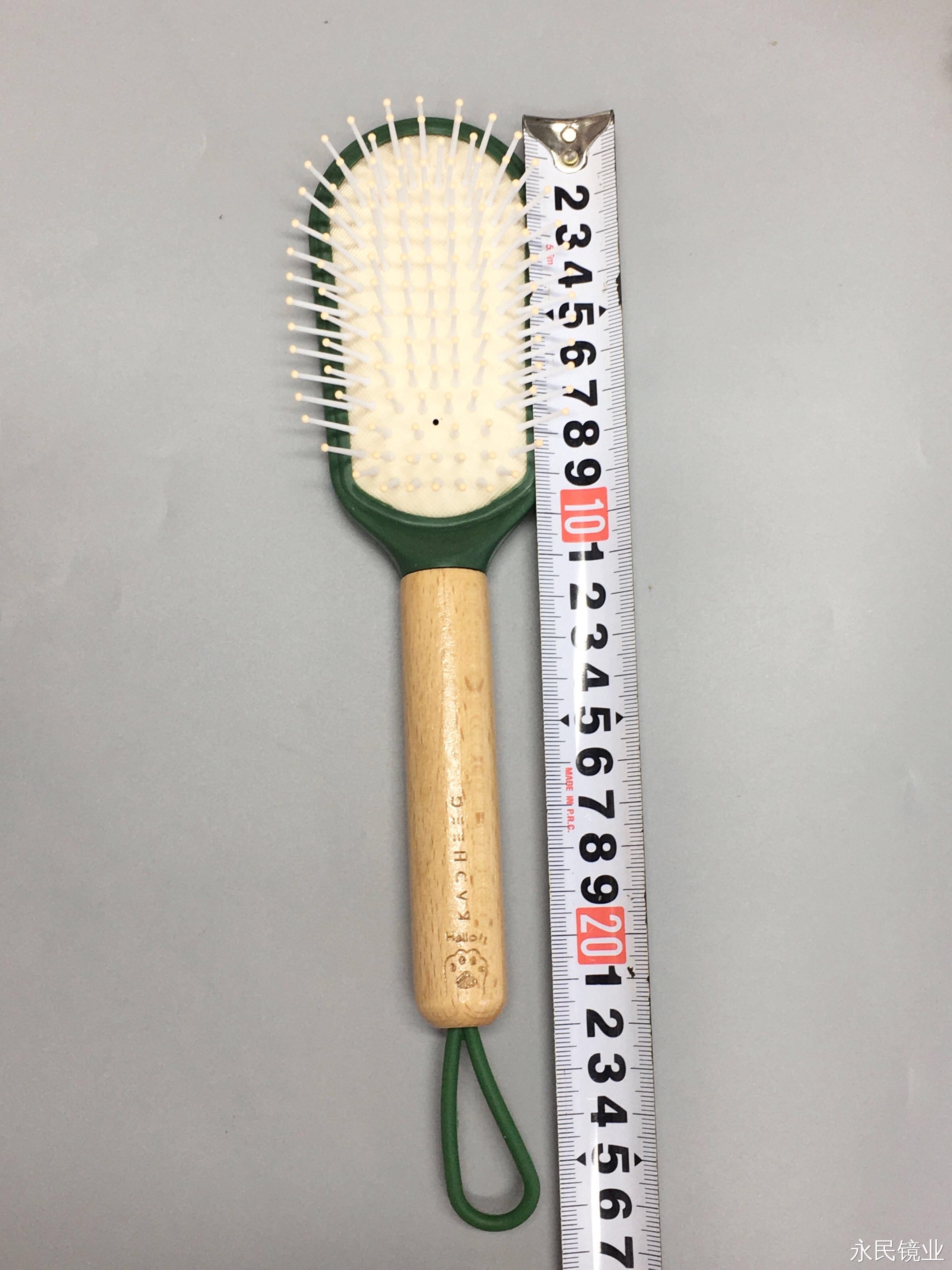 【 Yongmin Mirror Industry 】 Factory Direct Sales of 9585-02 Wooden handle airbag combs, wholesale for export, essential scalp care for student dormitories detail image 3