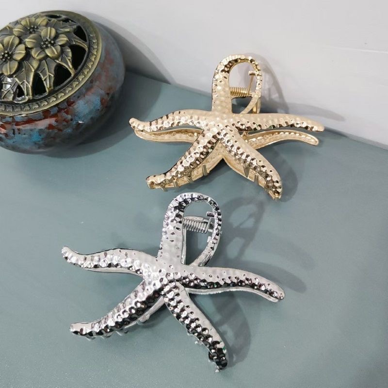 New niche starfish claw clip, female cartoon, back head updo, shark clip, high appearance level, high-end hairpin and hair accessory detail image 8