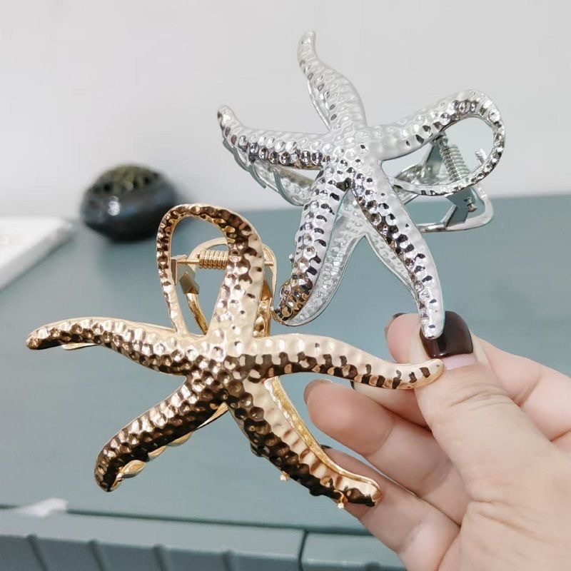 New niche starfish claw clip, female cartoon, back head updo, shark clip, high appearance level, high-end hairpin and hair accessory Item Picture
