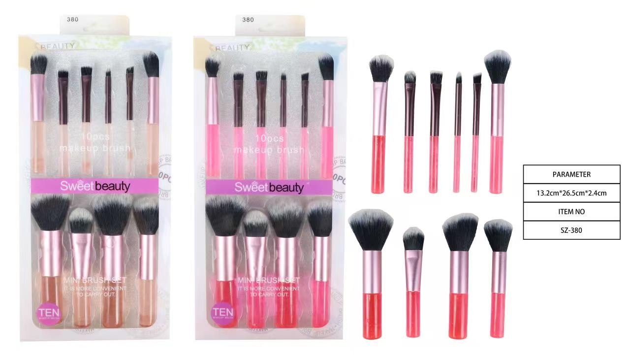 10 makeup brushes, beauty and makeup tools, foundation, liquid makeup brush, makeup tool set, professional beauty and makeup supplies