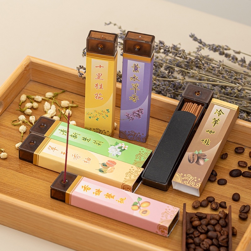 10.5厘米咖啡香薰衣草袖子香情绪香薰香沉香线香产品图