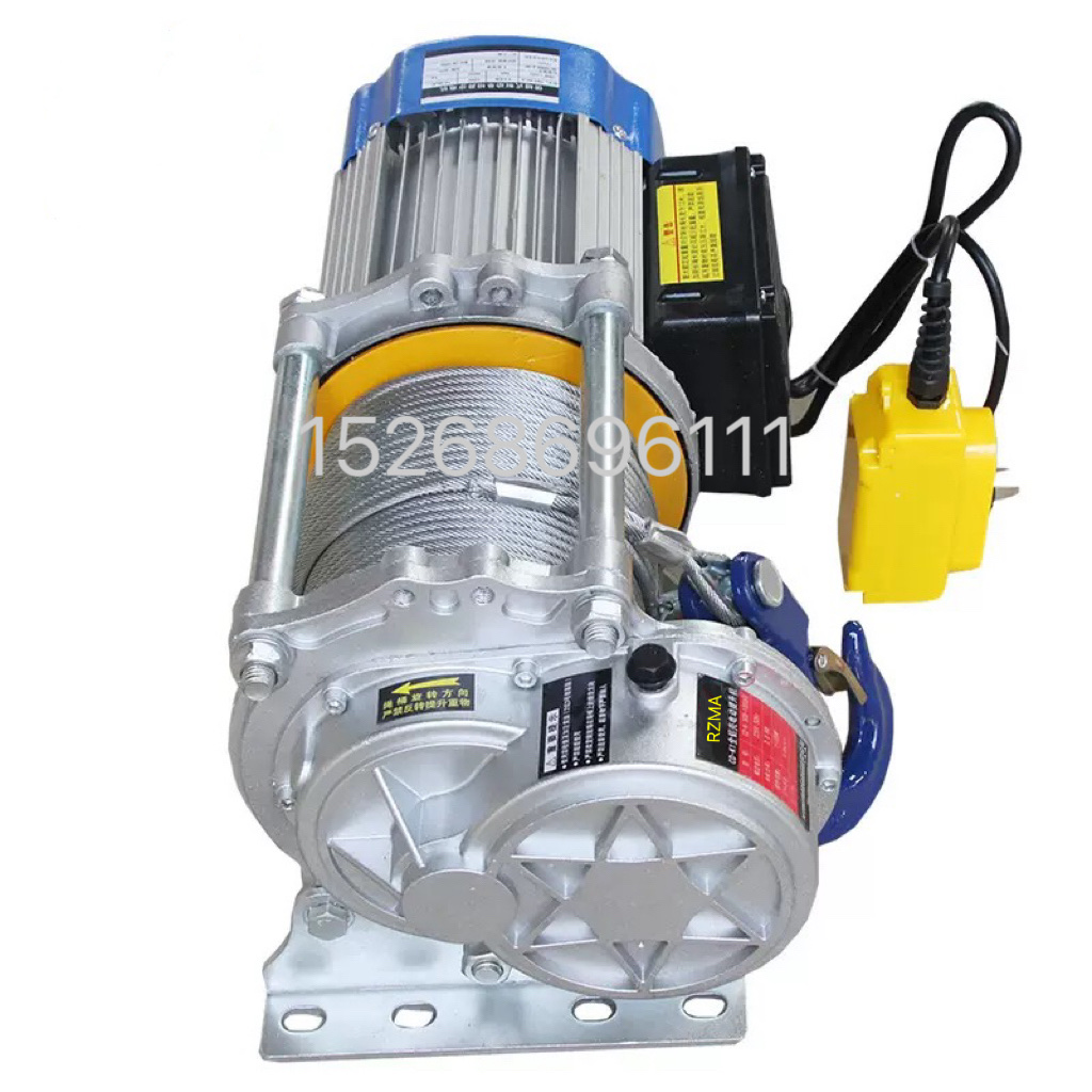 Electric hoist, multi-functional 380v winch, 1-ton hoist, 220v household hoist, electric lifting hoist, electric hoist Item Picture