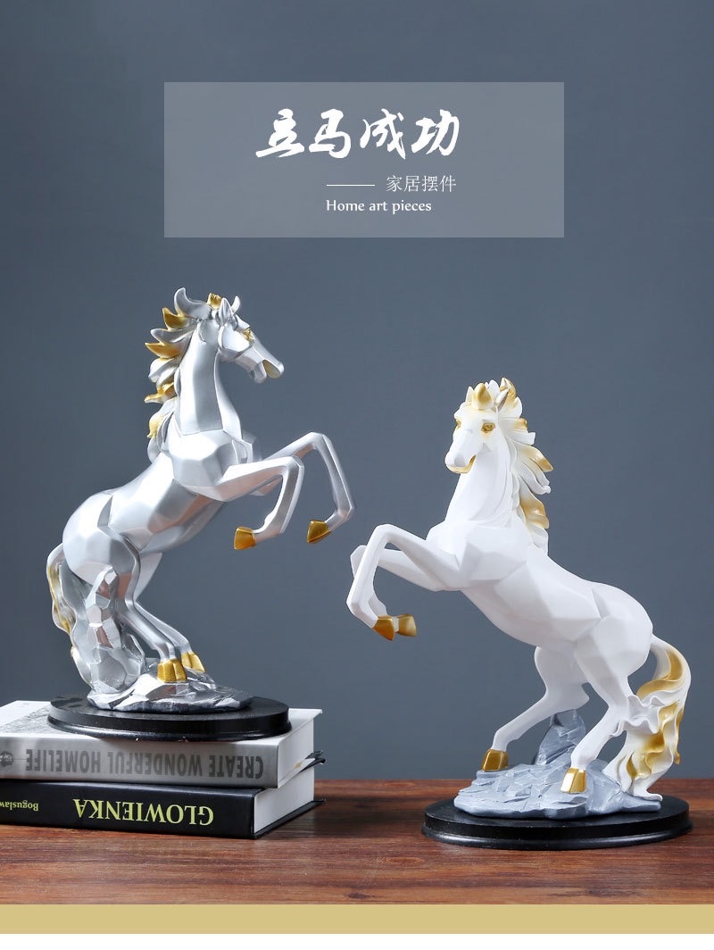 European-style home ornaments, housewarming and opening gifts, immediate success, living room and office handicrafts, resin ornaments detail image 1