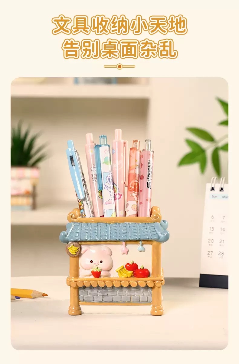 Creative animal landscape flower POTS, plant decorative potted plants, bedroom and office desk storage ornaments, resin handicrafts detail image 6