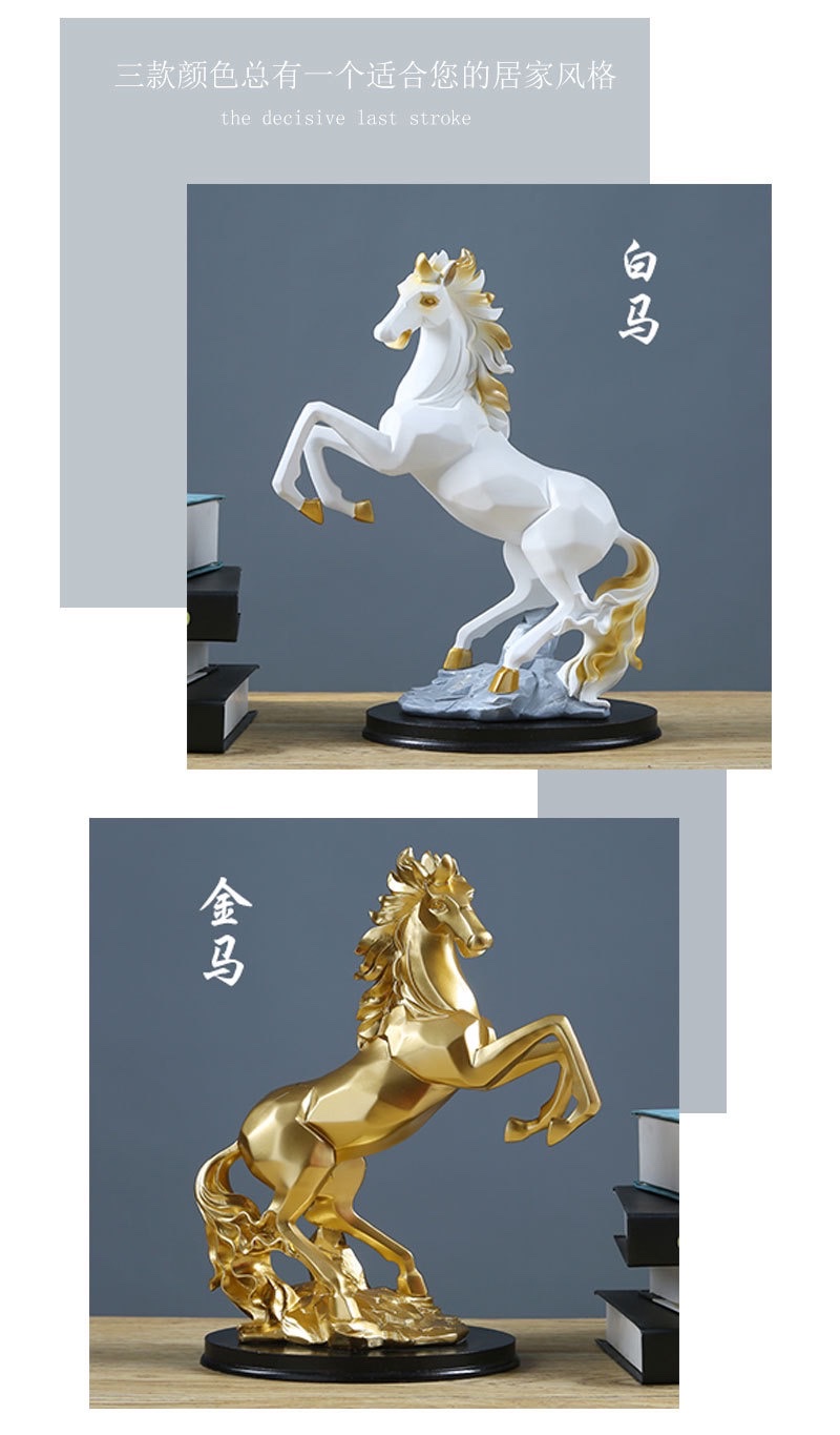 European-style home ornaments, housewarming and opening gifts, immediate success, living room and office handicrafts, resin ornaments detail image 5