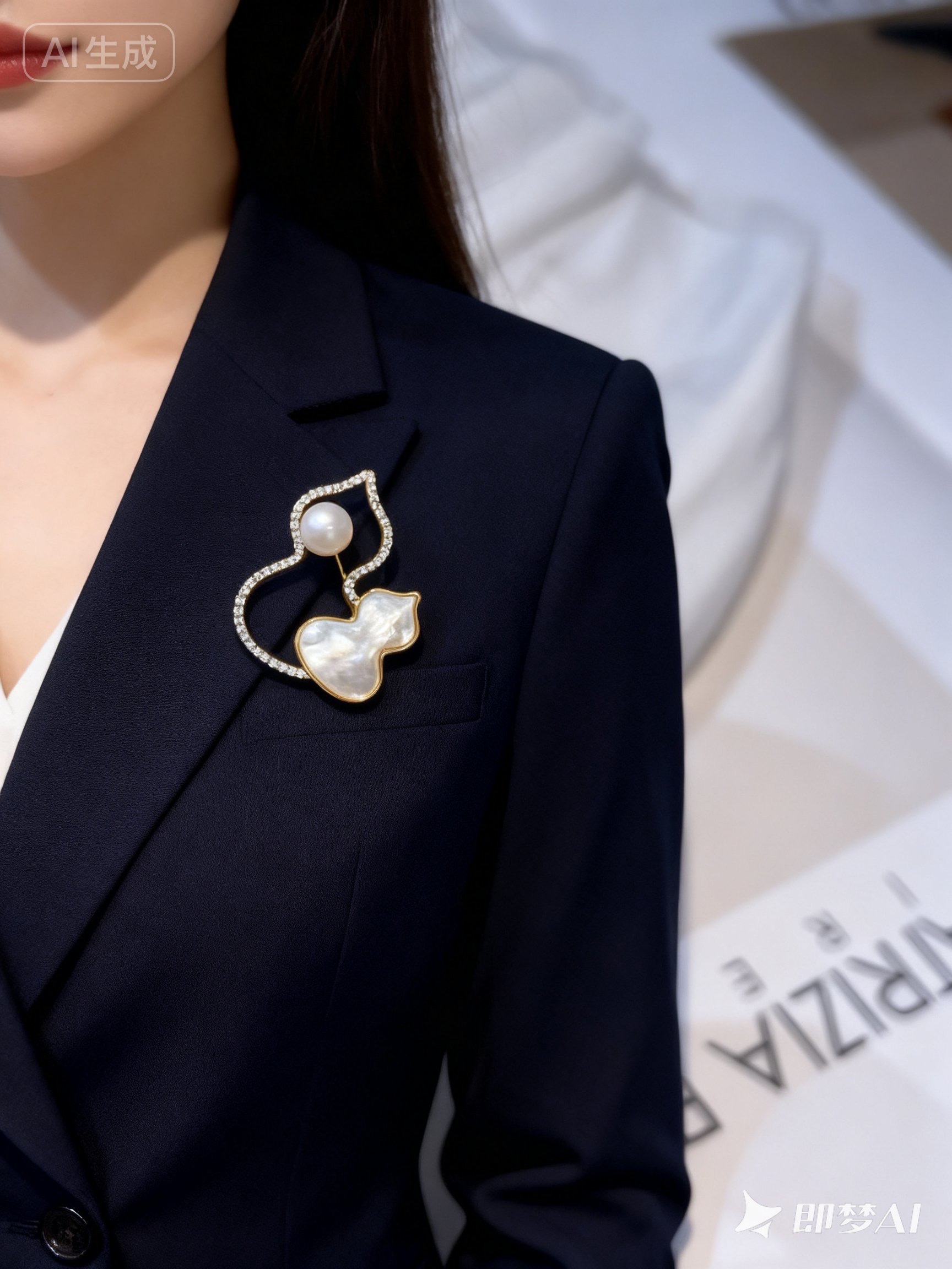 胸针女圣诞公仔链条胸针时尚别致饰品配件礼物赠品多款任选胸针胸针女