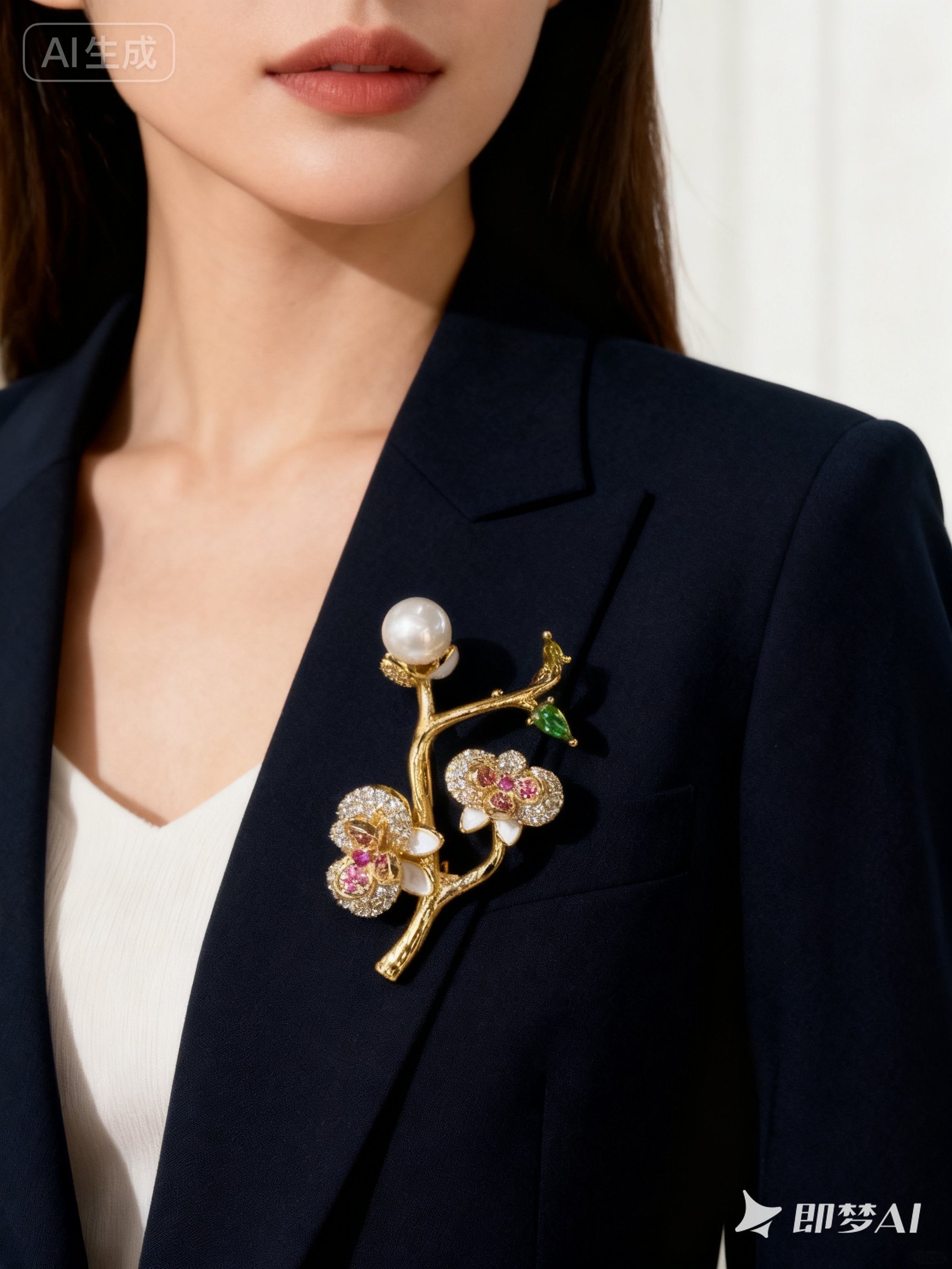 创意胸针圣诞女款可爱公仔链条胸针时尚别致胸饰礼品赠送胸针胸针女