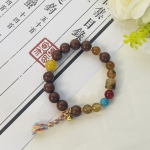 《汉家儿女》藏药琉璃合香珠手串 多宝彩珠点缀 国风复古腕饰 日常百搭雅致手饰