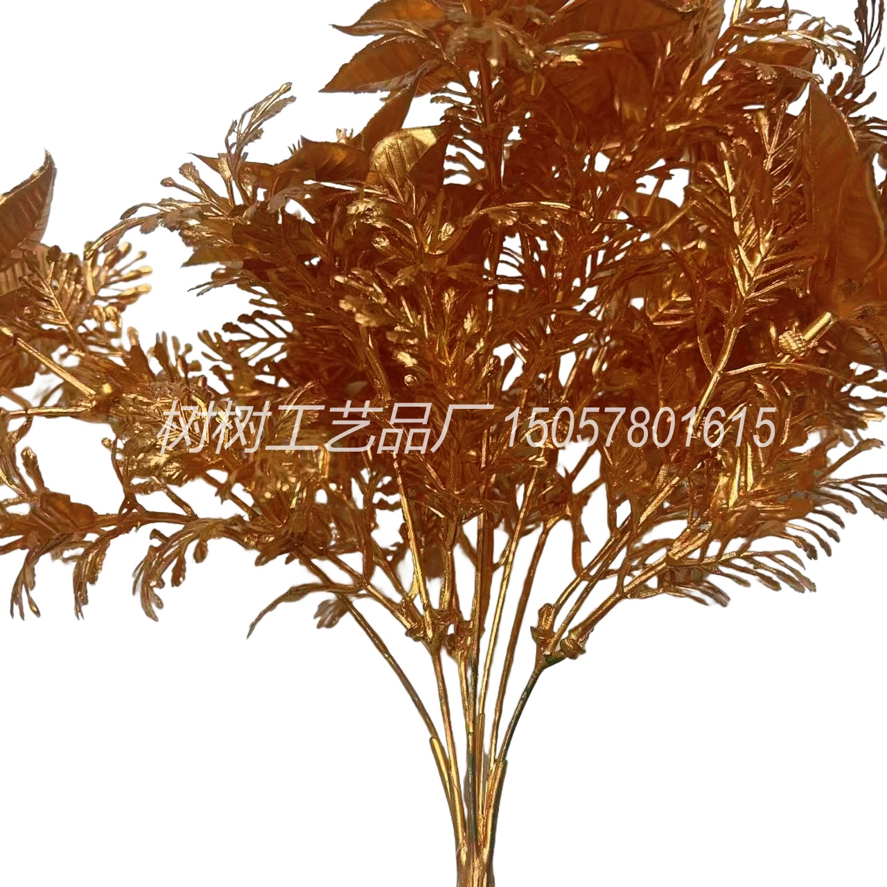Artificial flowers, golden Christmas flowers, red thousand-leaf Christmas flower accessories, Christmas flower decoration, home decoration, New Year gift decoration accessories, handcrafted flowers Item Picture