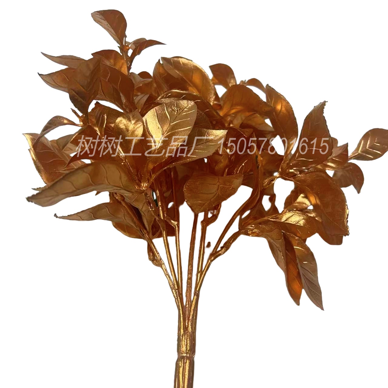 Artificial flowers, artificial roses, single artificial roses, single artificial flowers, three-headed hydrangeas, handmade materials, bunches, golden artificial flowers, Christmas flower accessories, home decoration, New Year gift accessories, Christmas accessories detail image 5