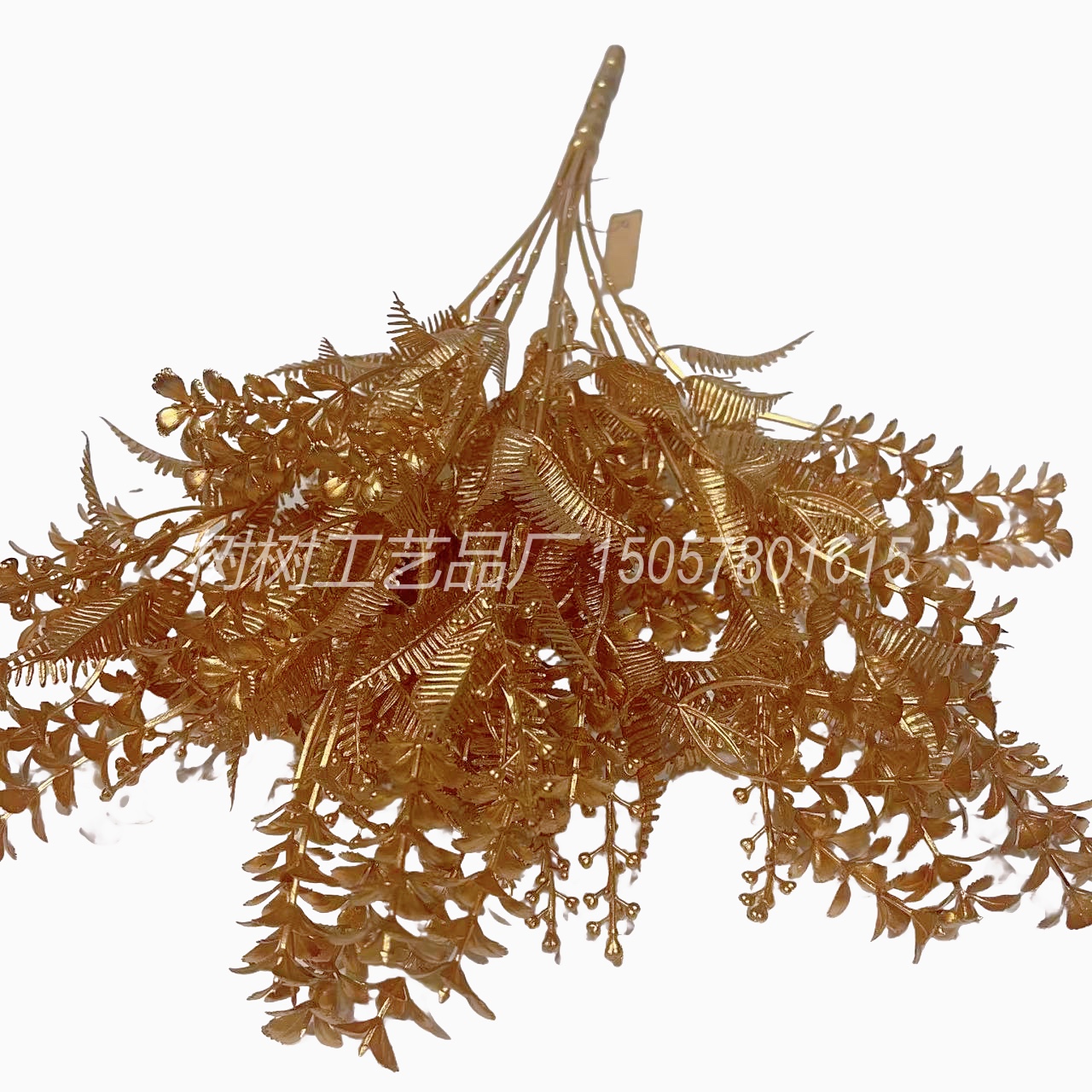 Artificial flowers, golden artificial flowers, Christmas flowers, home decoration, Christmas flower accessories, New Year gift accessories, handcrafted flowers, artificial flowers detail image 2