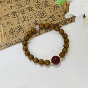 《汉家儿女》栀子花合香珠手串 0.8 玛瑙宝石加持 香韵雅致 传统工艺颜值担当手串