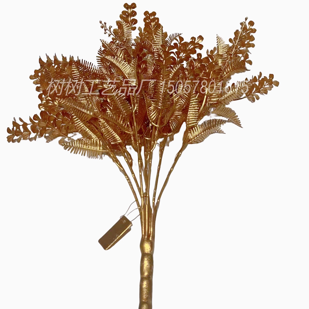 Artificial flowers, golden artificial flowers, Christmas flowers, home decoration, Christmas flower accessories, New Year gift accessories, handcrafted flowers, artificial flowers detail image 4