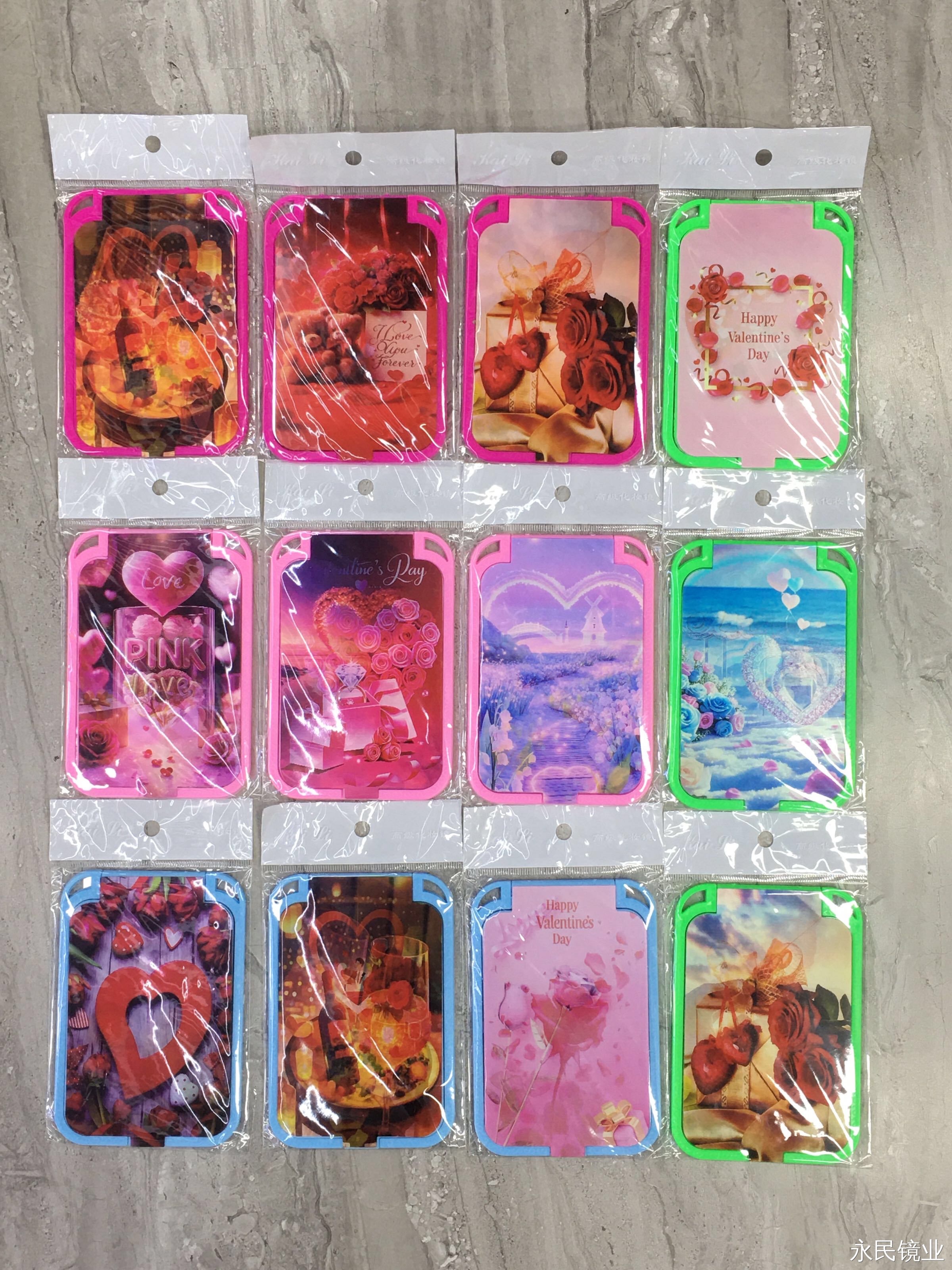 【永民镜业】彩色333love合镜 外贸批发 可放置背包便捷式详情图2