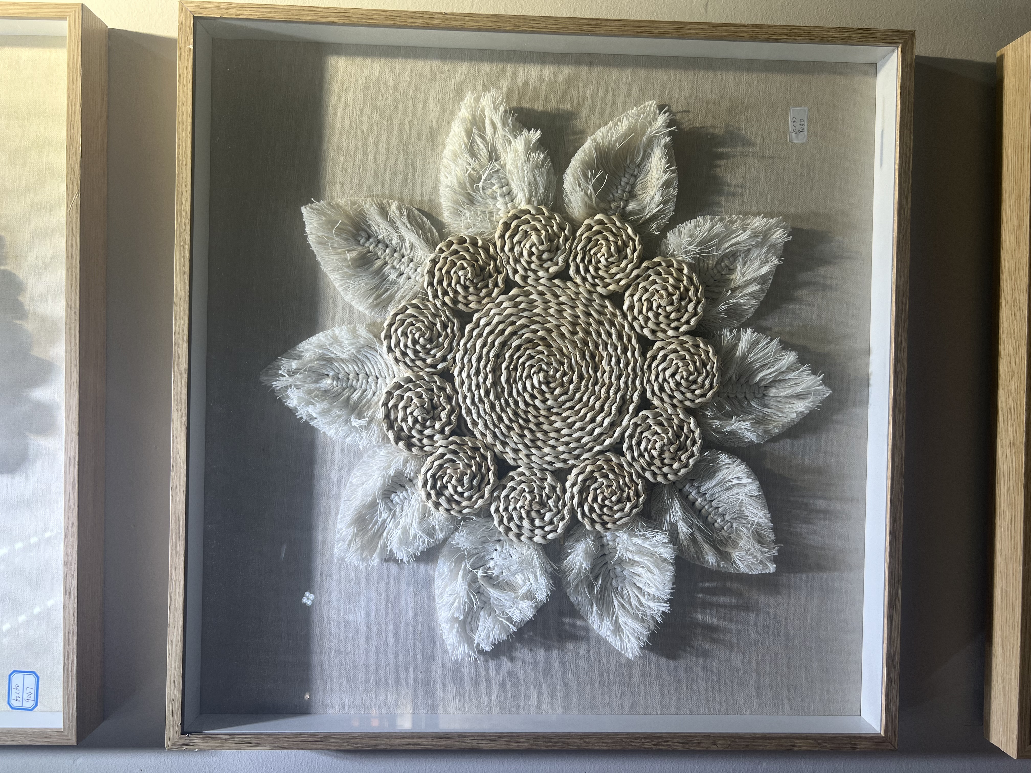 手工制作工艺装饰画带框装饰画带框白底实物图