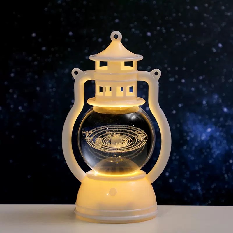 Retro lantern, creative luminous night light, bedroom and dormitory decoration, atmosphere light, festival souvenir, desktop decoration Application Scenario