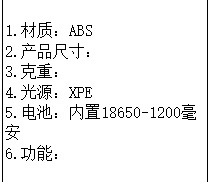 The LED multi-functional outdoor lighting headlamp is lightweight and durable details Picture